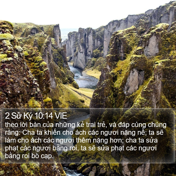 2 Sử Ký 10:14 VIE Bible Study