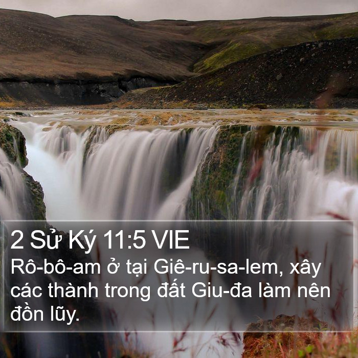 2 Sử Ký 11:5 VIE Bible Study