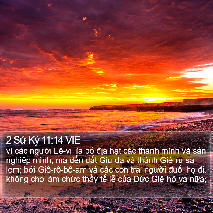 2 Sử Ký 11:14 VIE Bible Study