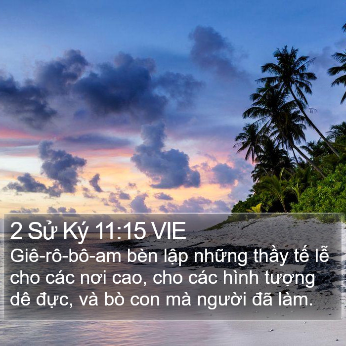 2 Sử Ký 11:15 VIE Bible Study