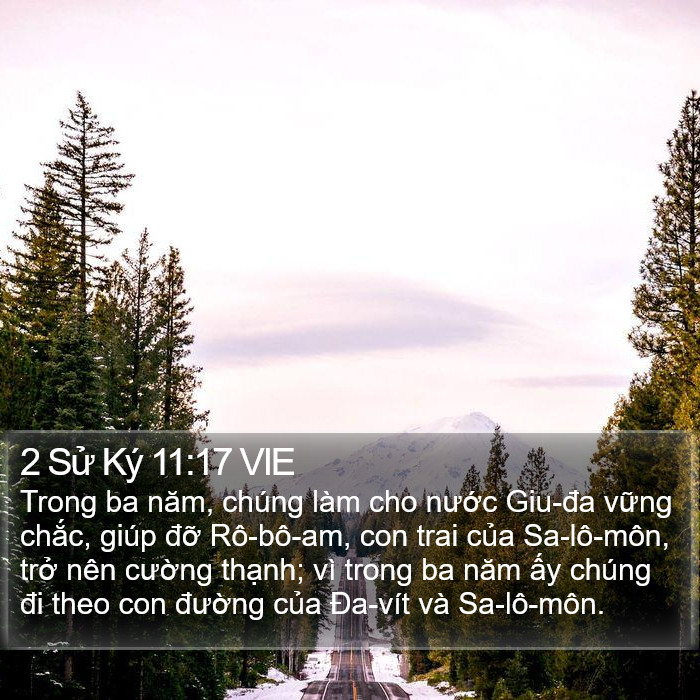 2 Sử Ký 11:17 VIE Bible Study