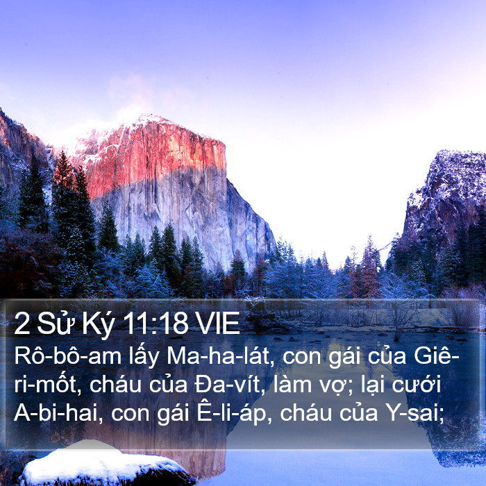 2 Sử Ký 11:18 VIE Bible Study