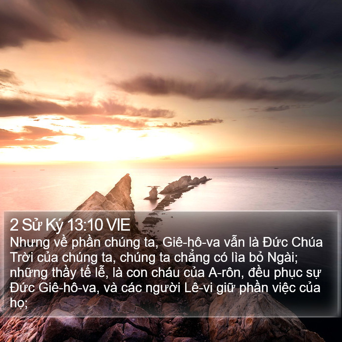 2 Sử Ký 13:10 VIE Bible Study