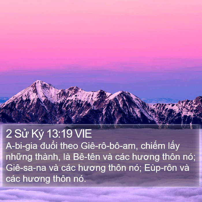 2 Sử Ký 13:19 VIE Bible Study