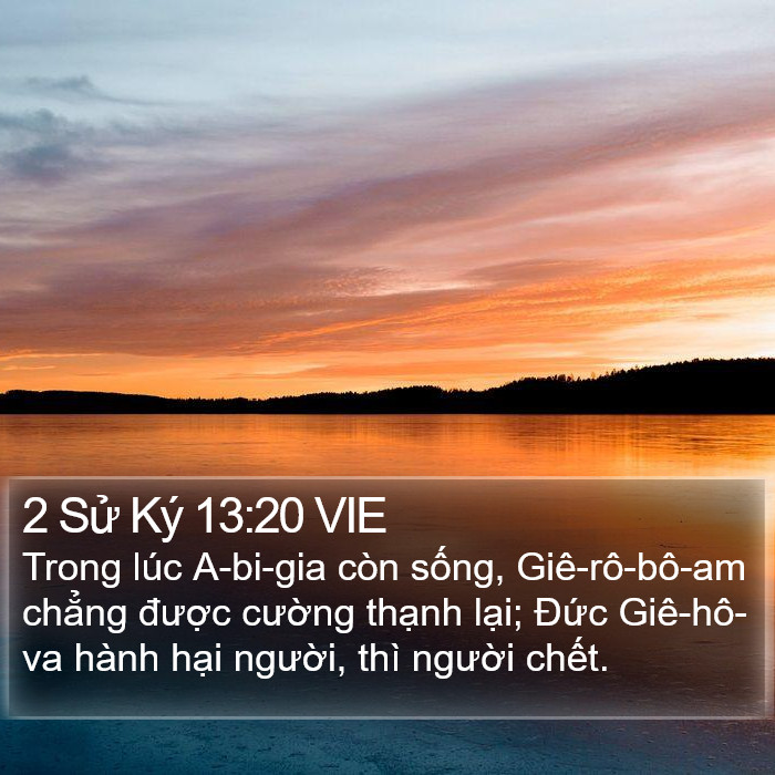 2 Sử Ký 13:20 VIE Bible Study