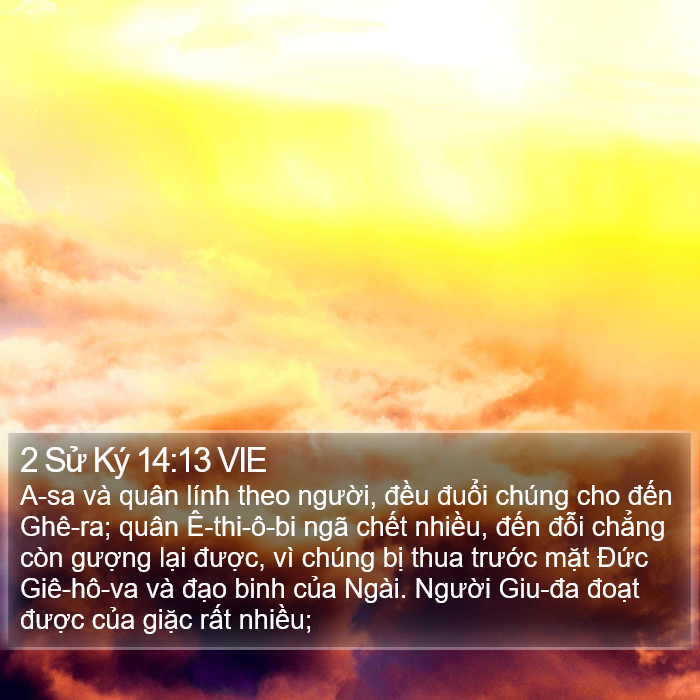 2 Sử Ký 14:13 VIE Bible Study