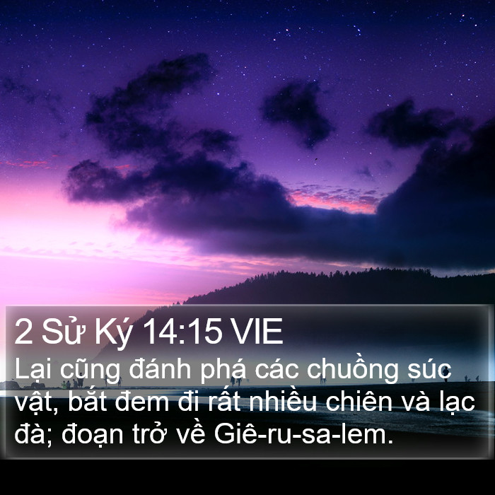 2 Sử Ký 14:15 VIE Bible Study