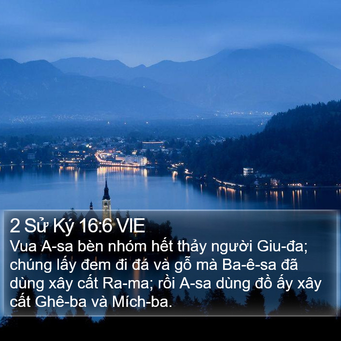 2 Sử Ký 16:6 VIE Bible Study