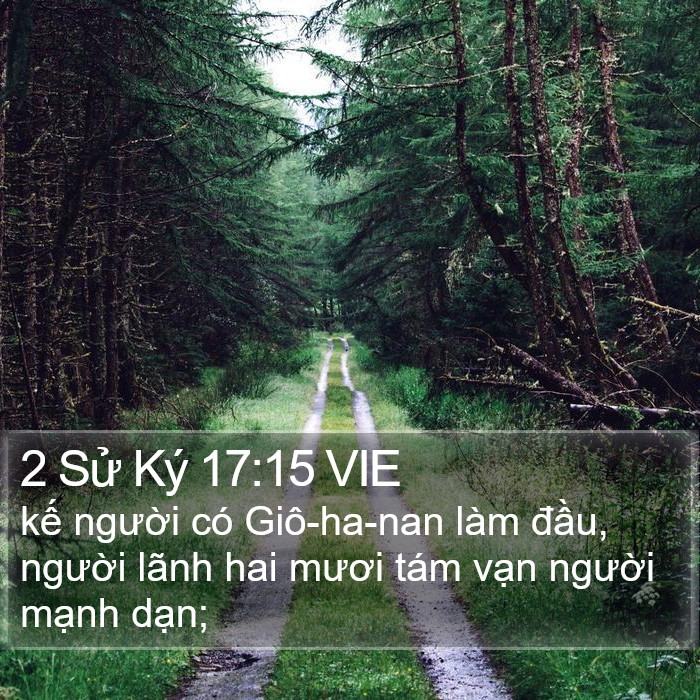 2 Sử Ký 17:15 VIE Bible Study