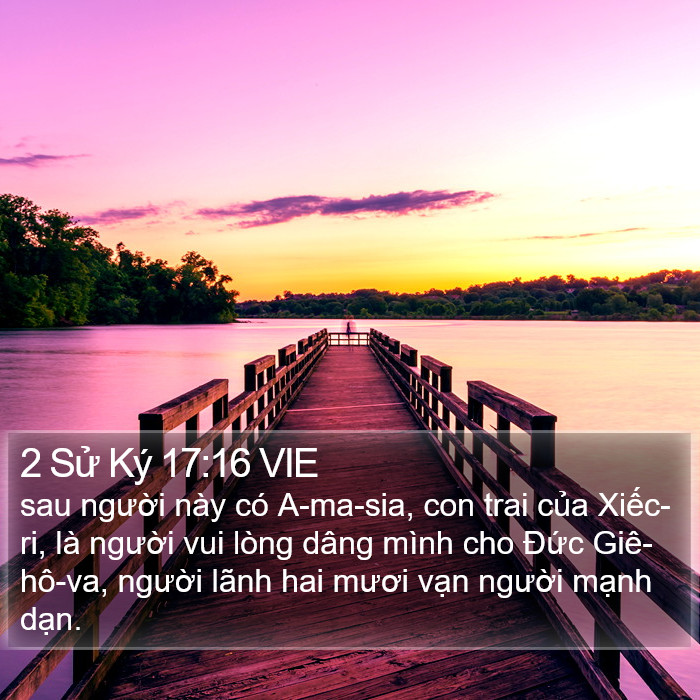 2 Sử Ký 17:16 VIE Bible Study