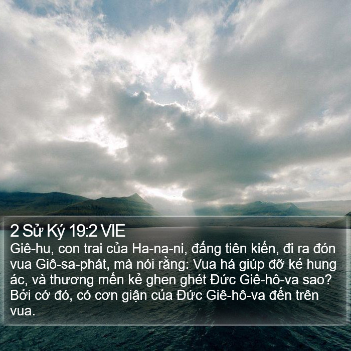 2 Sử Ký 19:2 VIE Bible Study