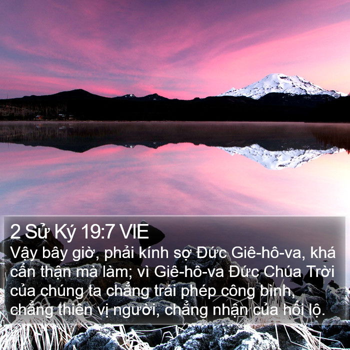 2 Sử Ký 19:7 VIE Bible Study