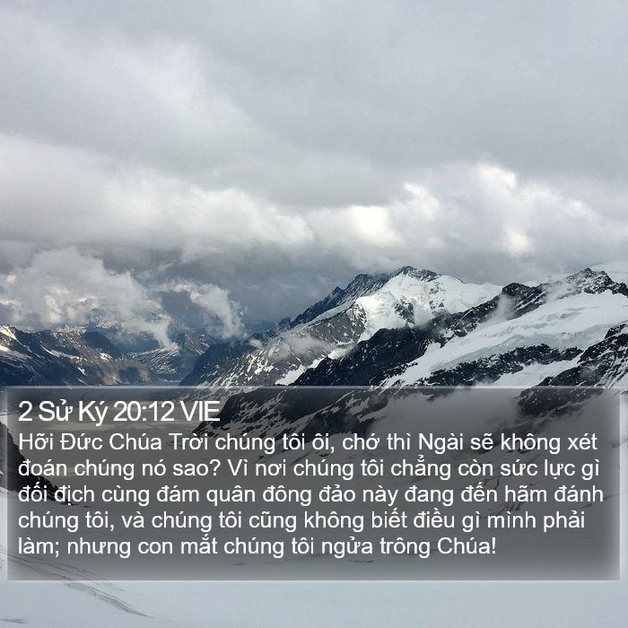 2 Sử Ký 20:12 VIE Bible Study