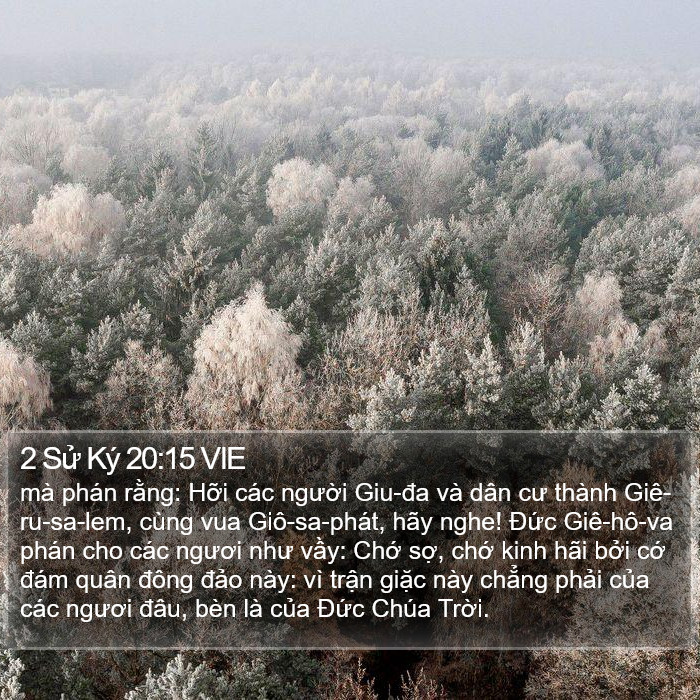2 Sử Ký 20:15 VIE Bible Study