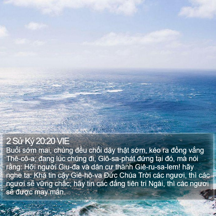 2 Sử Ký 20:20 VIE Bible Study