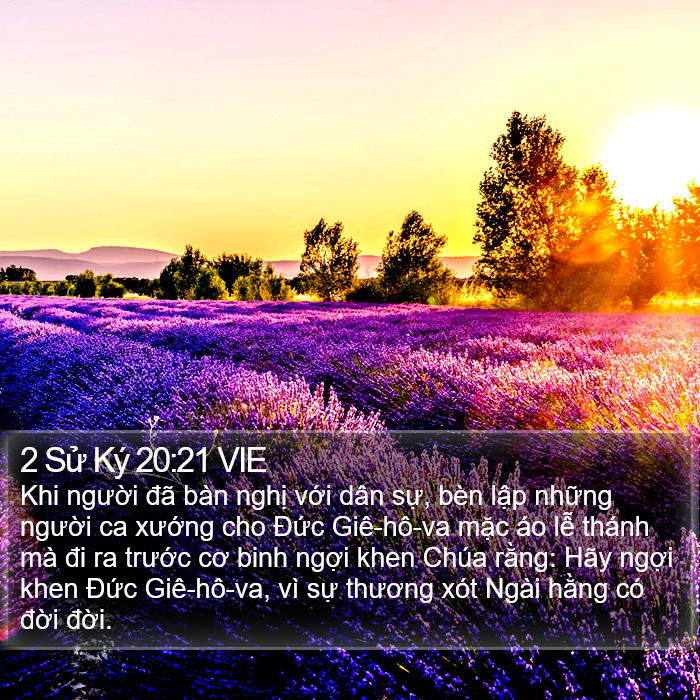 2 Sử Ký 20:21 VIE Bible Study