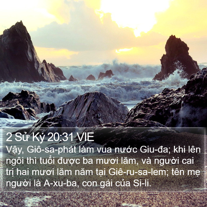 2 Sử Ký 20:31 VIE Bible Study