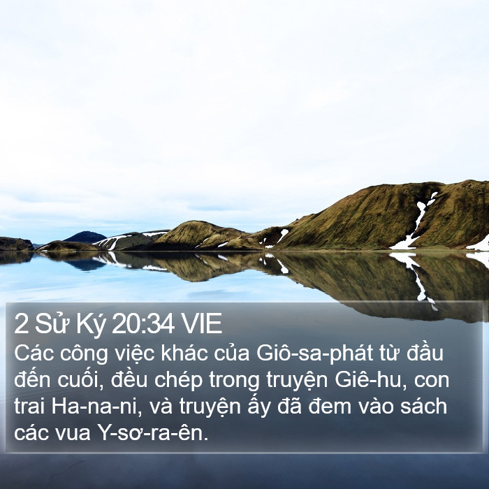 2 Sử Ký 20:34 VIE Bible Study