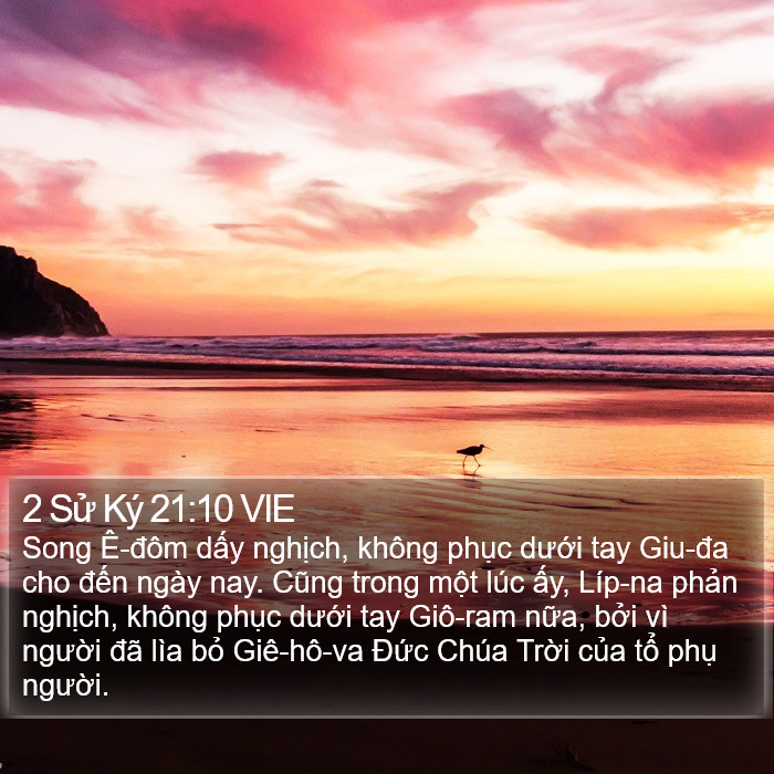 2 Sử Ký 21:10 VIE Bible Study