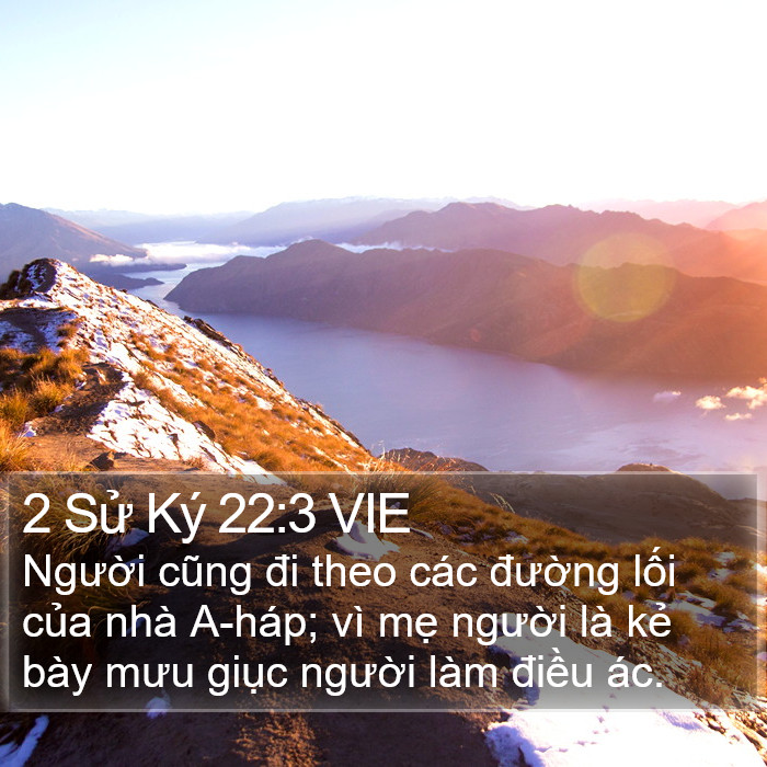 2 Sử Ký 22:3 VIE Bible Study