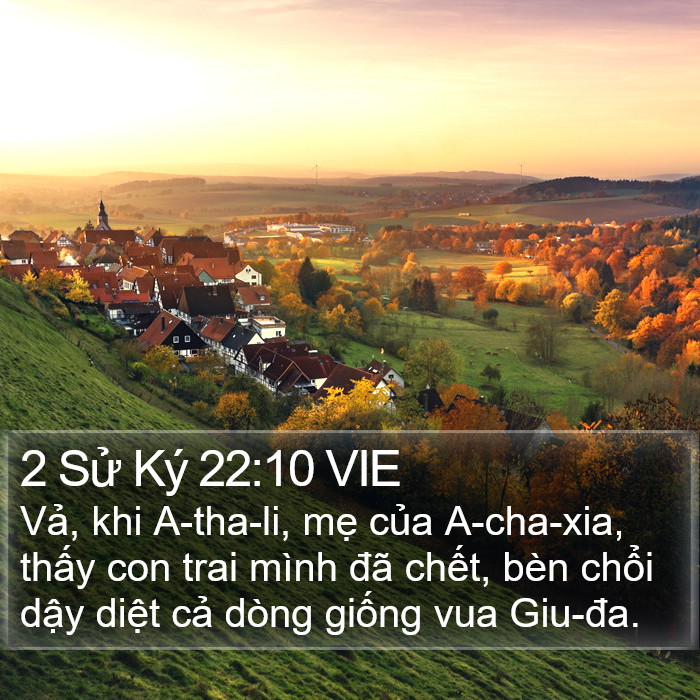 2 Sử Ký 22:10 VIE Bible Study