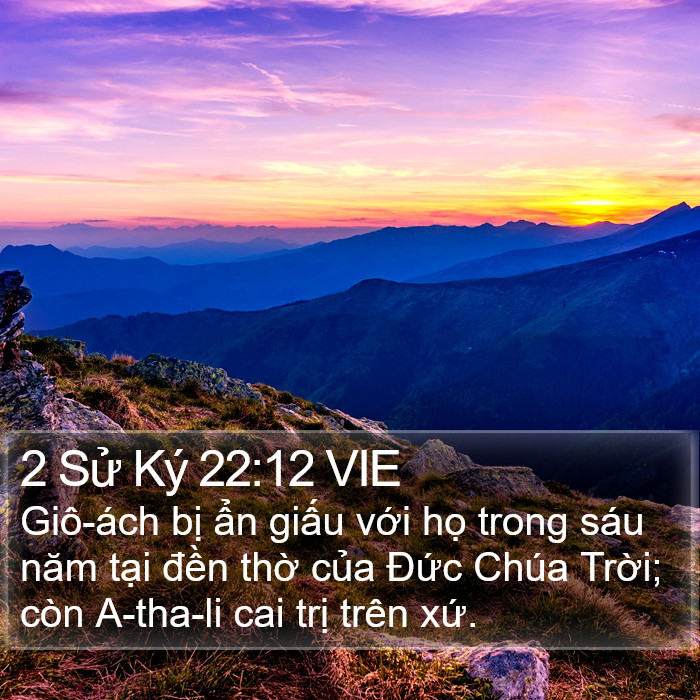 2 Sử Ký 22:12 VIE Bible Study