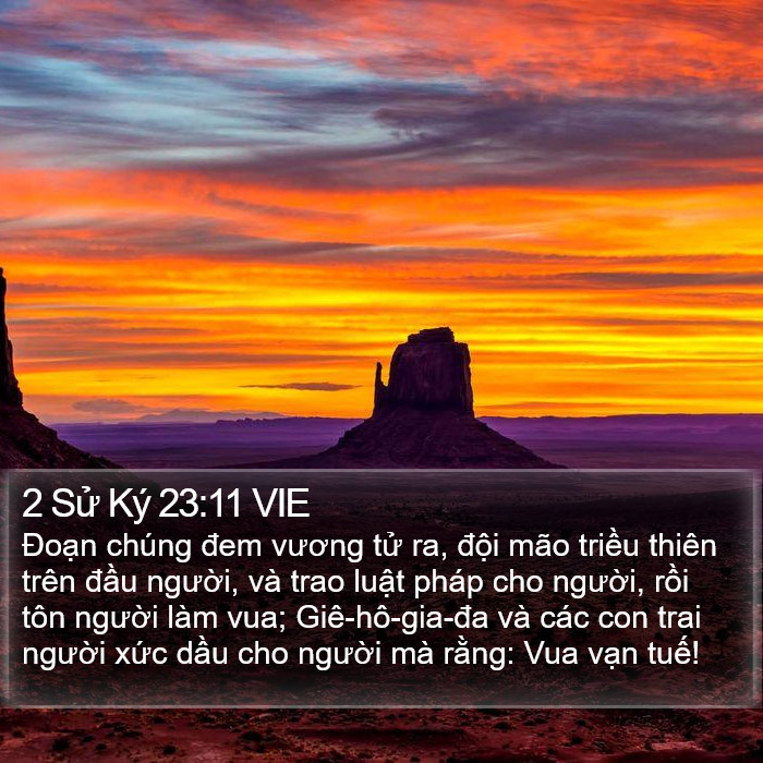 2 Sử Ký 23:11 VIE Bible Study