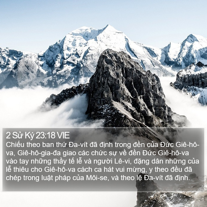 2 Sử Ký 23:18 VIE Bible Study