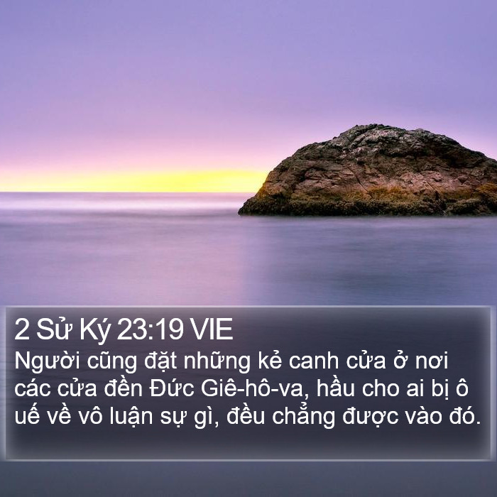 2 Sử Ký 23:19 VIE Bible Study