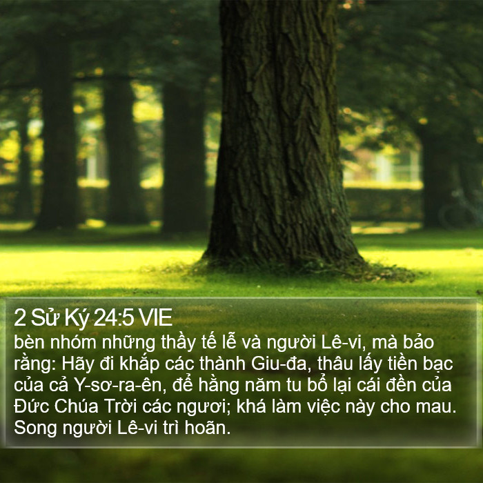 2 Sử Ký 24:5 VIE Bible Study