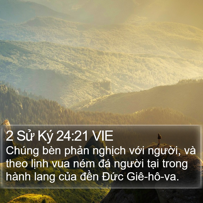 2 Sử Ký 24:21 VIE Bible Study