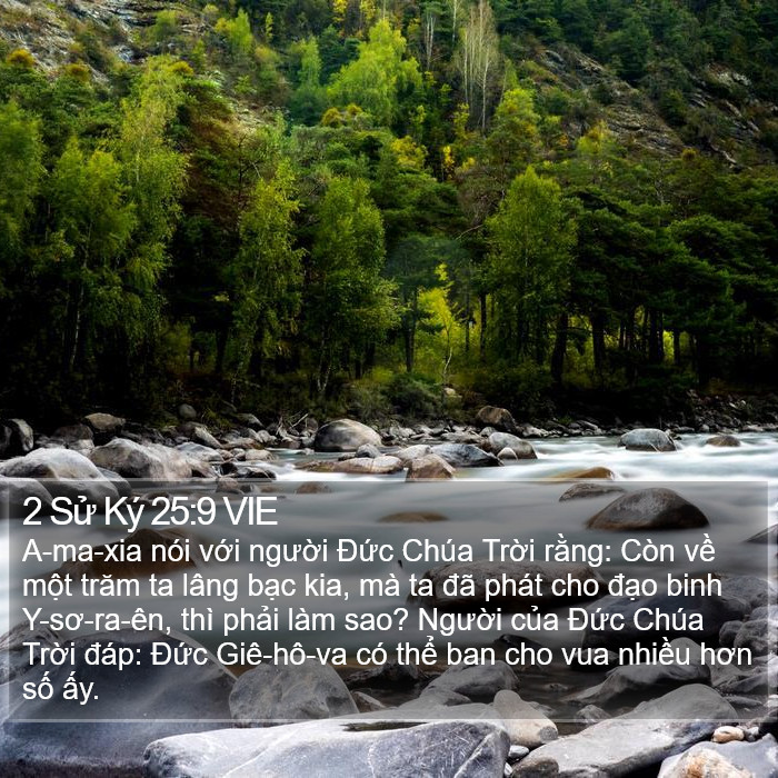 2 Sử Ký 25:9 VIE Bible Study