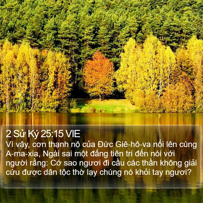 2 Sử Ký 25:15 VIE Bible Study