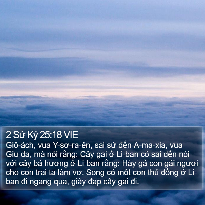 2 Sử Ký 25:18 VIE Bible Study