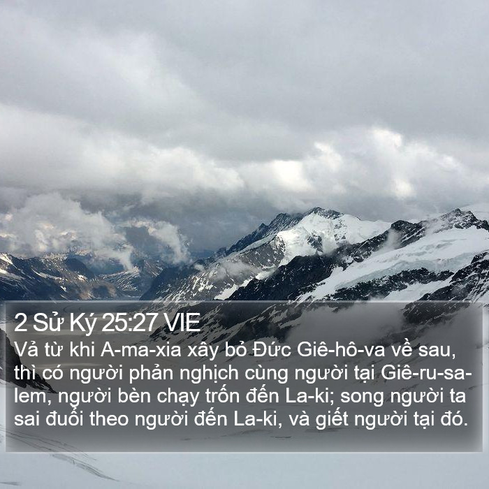 2 Sử Ký 25:27 VIE Bible Study