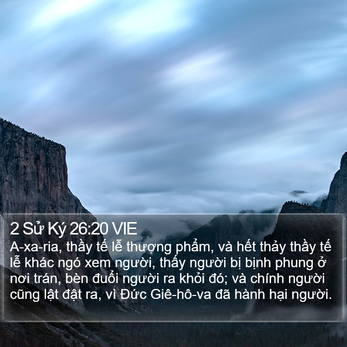 2 Sử Ký 26:20 VIE Bible Study