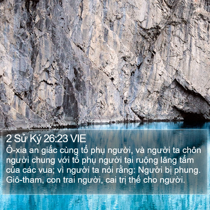 2 Sử Ký 26:23 VIE Bible Study