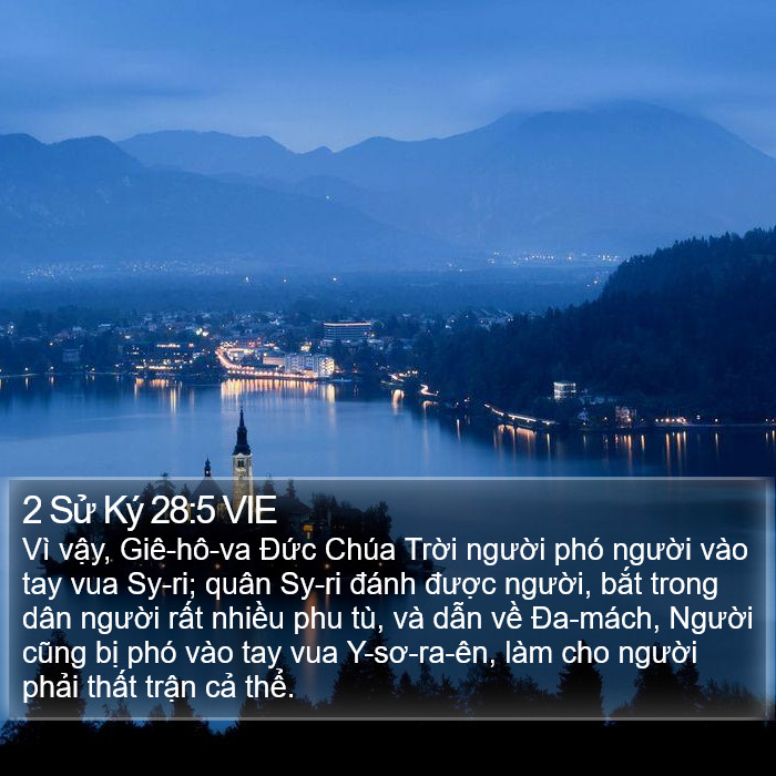 2 Sử Ký 28:5 VIE Bible Study