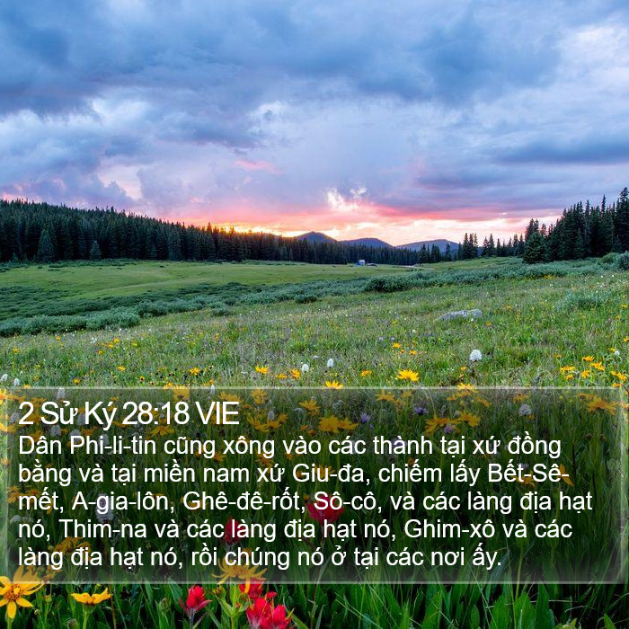 2 Sử Ký 28:18 VIE Bible Study