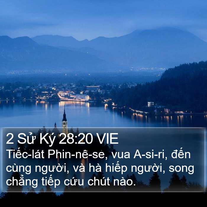 2 Sử Ký 28:20 VIE Bible Study
