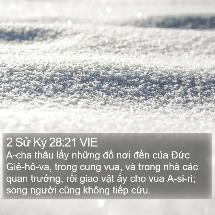 2 Sử Ký 28:21 VIE Bible Study