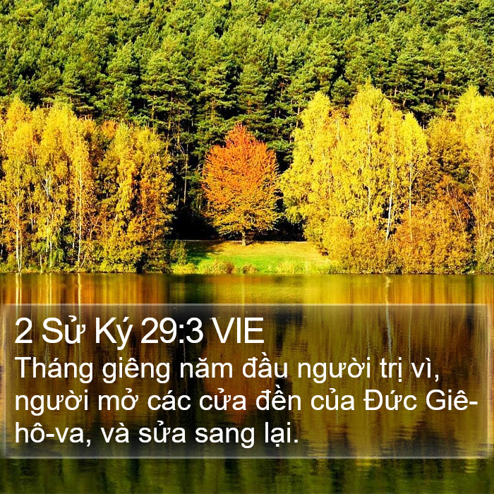2 Sử Ký 29:3 VIE Bible Study