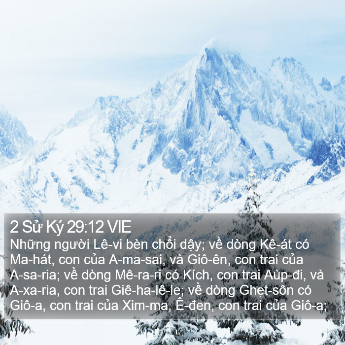 2 Sử Ký 29:12 VIE Bible Study