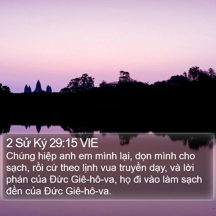 2 Sử Ký 29:15 VIE Bible Study