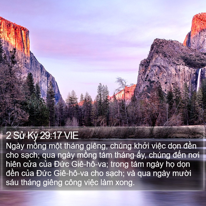 2 Sử Ký 29:17 VIE Bible Study