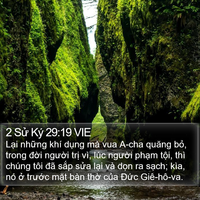 2 Sử Ký 29:19 VIE Bible Study