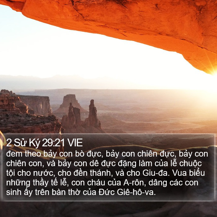2 Sử Ký 29:21 VIE Bible Study