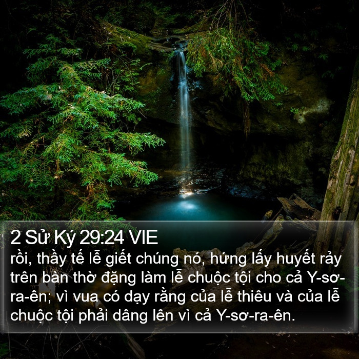 2 Sử Ký 29:24 VIE Bible Study