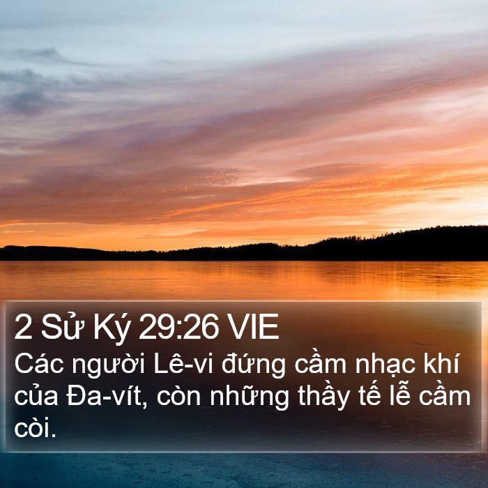 2 Sử Ký 29:26 VIE Bible Study