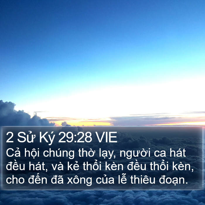 2 Sử Ký 29:28 VIE Bible Study